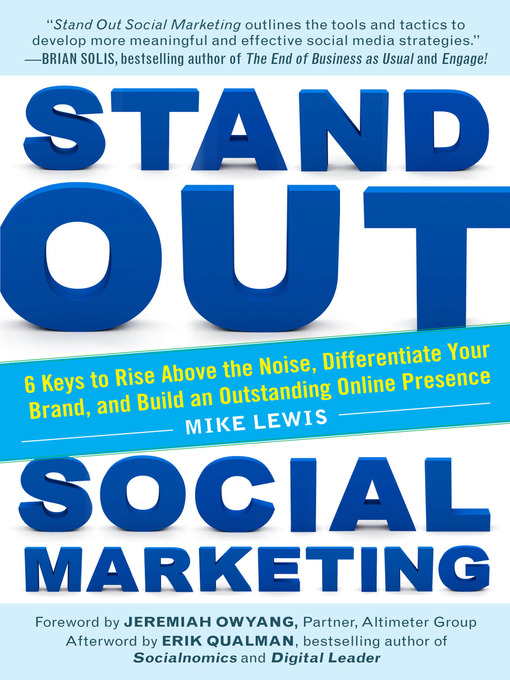 Title details for Stand Out Social Marketing by Mike Lewis - Wait list